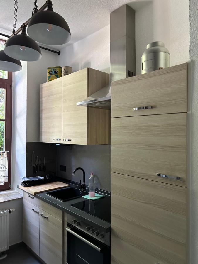 Ruhige Wohnung Im Fabrikstil In Chemnitz Esterno foto